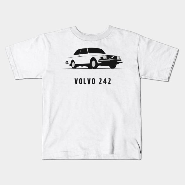 Volvo 242 Kids T-Shirt by TheArchitectsGarage